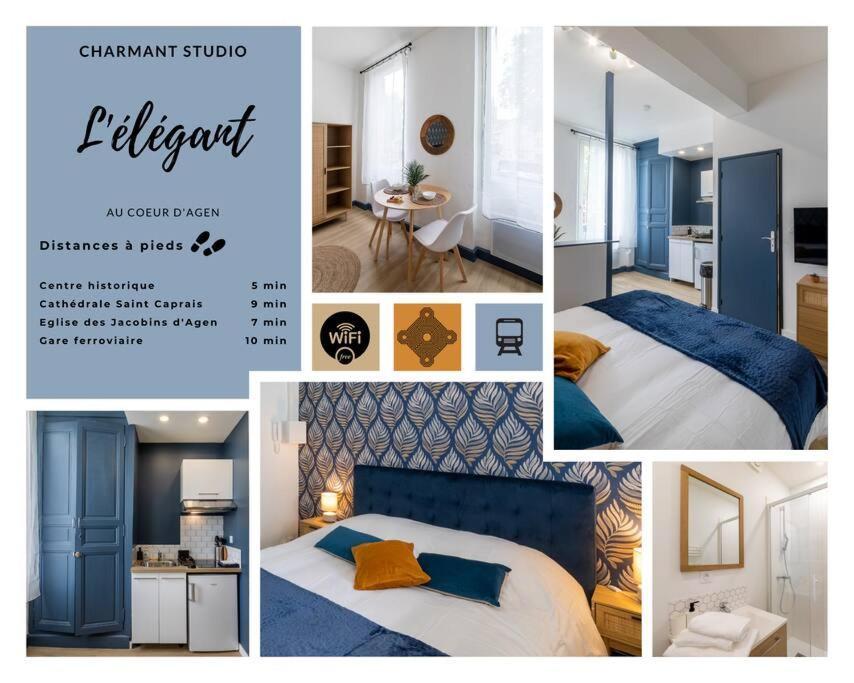 L'Elegant, Charmant Studio Hyper Centre Gare 800M Agen Esterno foto